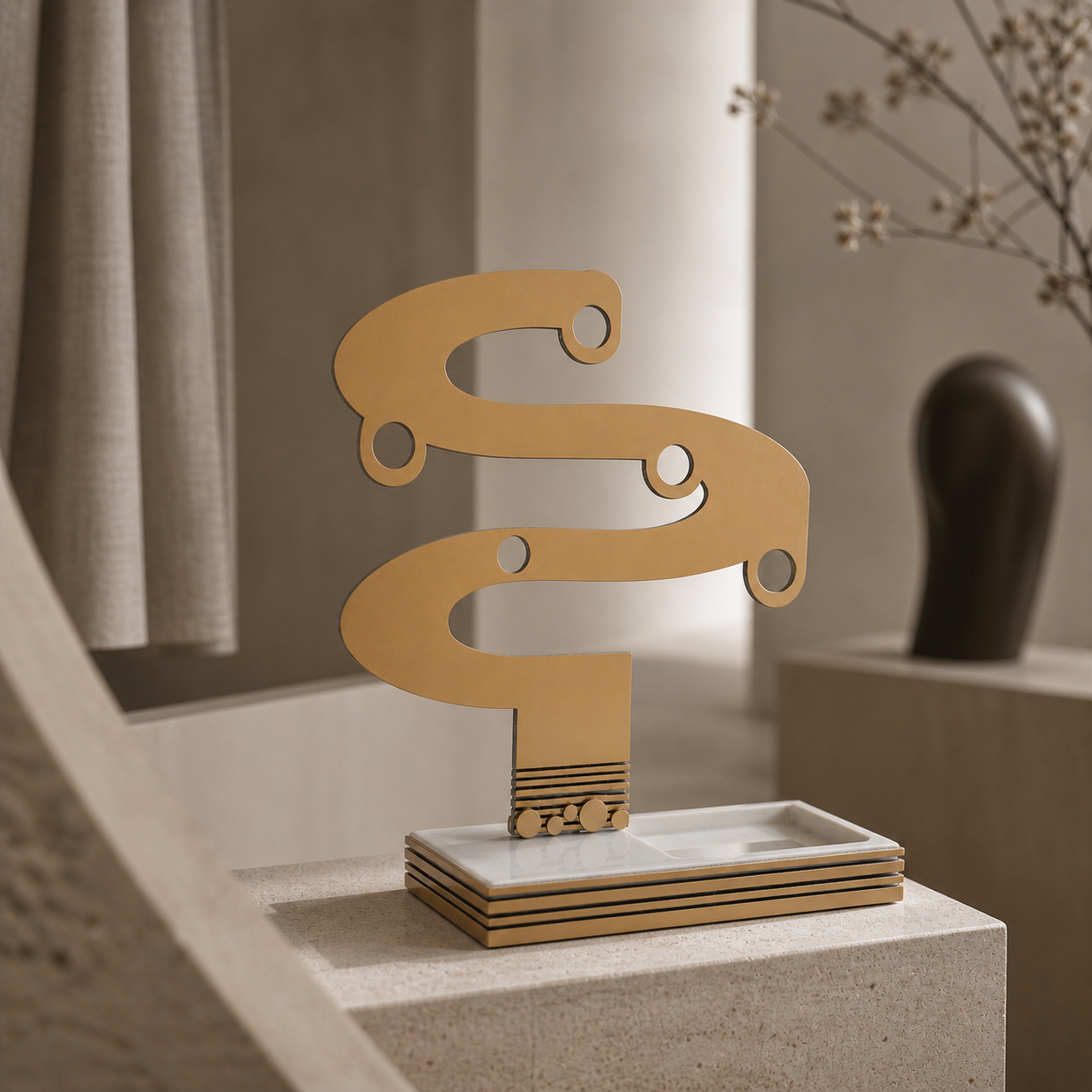 Stojan na okuliare — GOLD