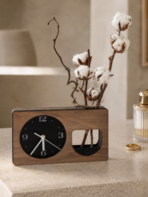 Wood Clock Váza